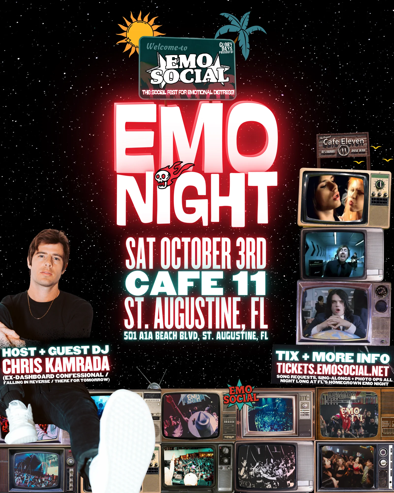 Emo Social Emo Night at Cafe Eleven in St. Augustine